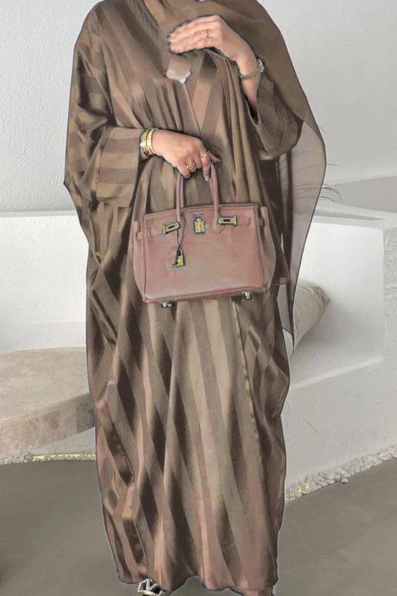 Anabia Turkish Basic Kaftan Abaya NUDE ( NEW LAUNCH )