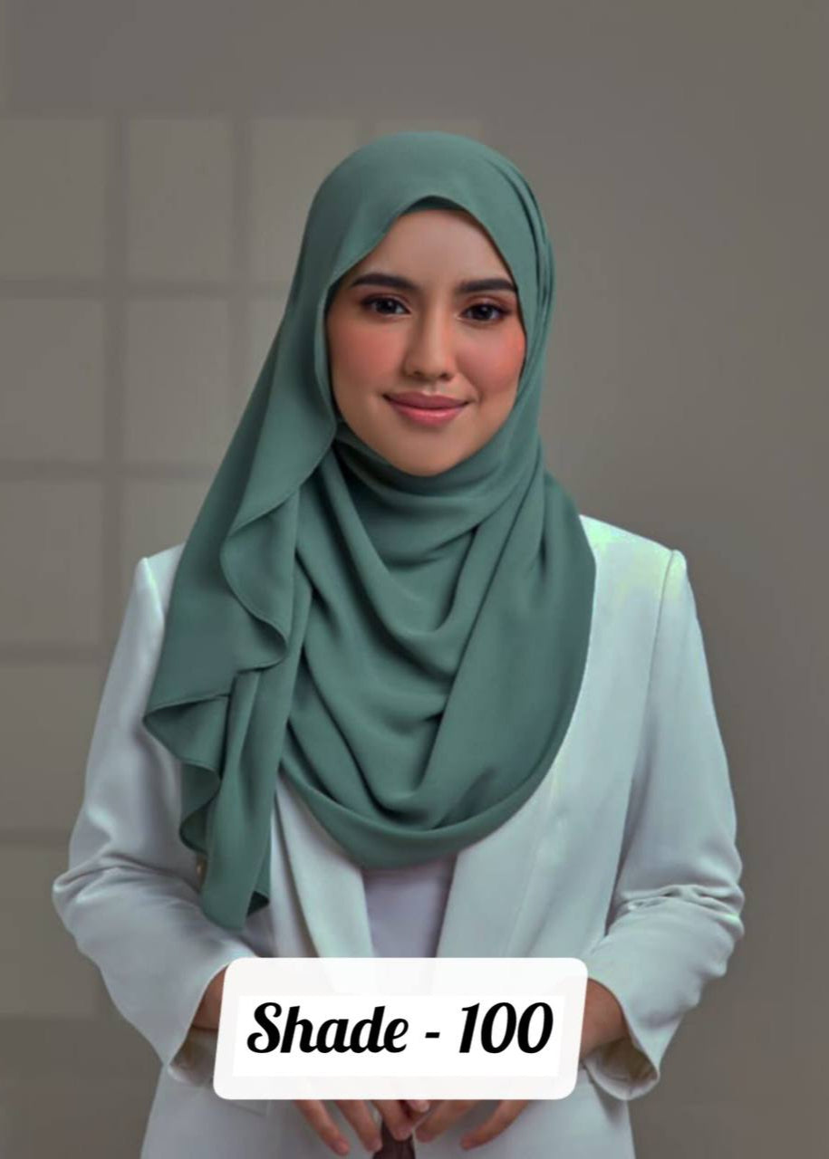 Maleshian Chiffon Stoles  ( SHADE - 100 )