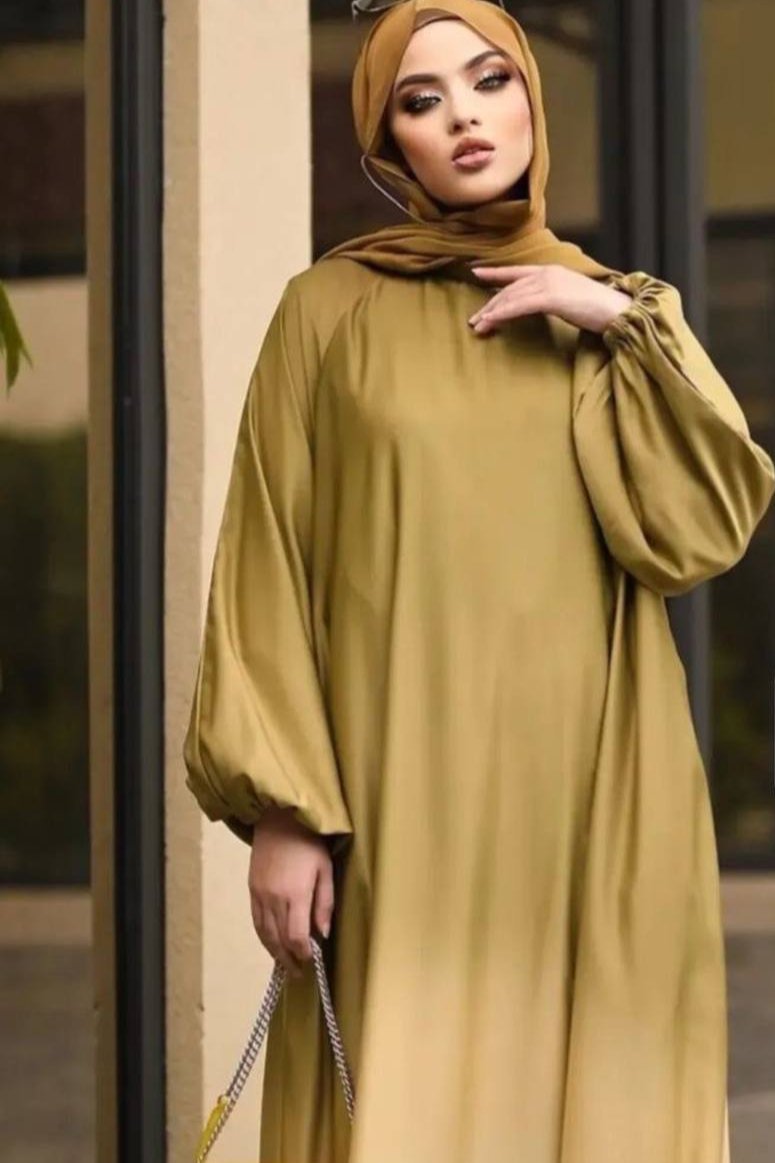 Aliza Orignal Plain Abaya - GOLDEN  ( NEW LAUNCH )