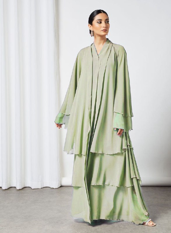 Maleshiyan 3 Layar Abaya FOREST GREEN  ( Imported & Limited Stock )