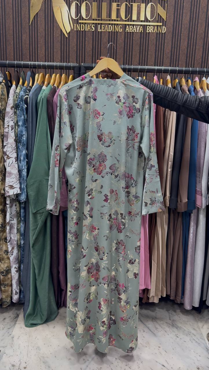 RUBIE A-LINE ABAYA | SEA GREEN