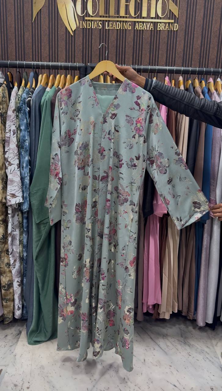 RUBIE A-LINE ABAYA | SEA GREEN