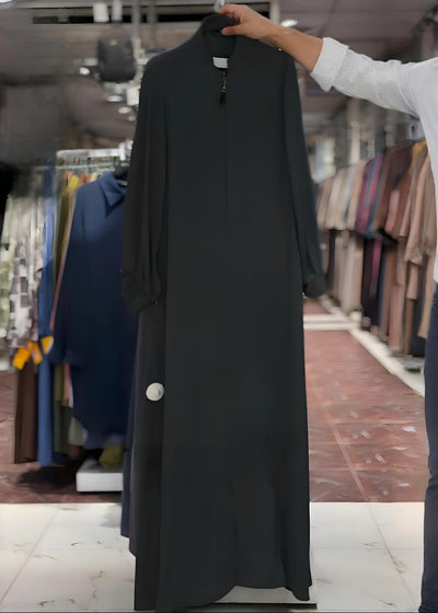 ALBAH FRONT OPEN ABAYA | D-OLIVE