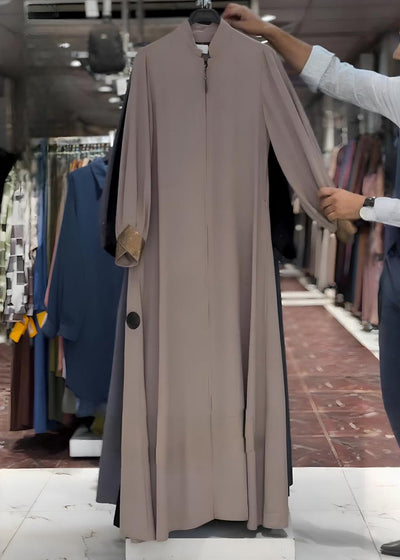 ALBAH FRONT OPEN ABAYA | NUDE